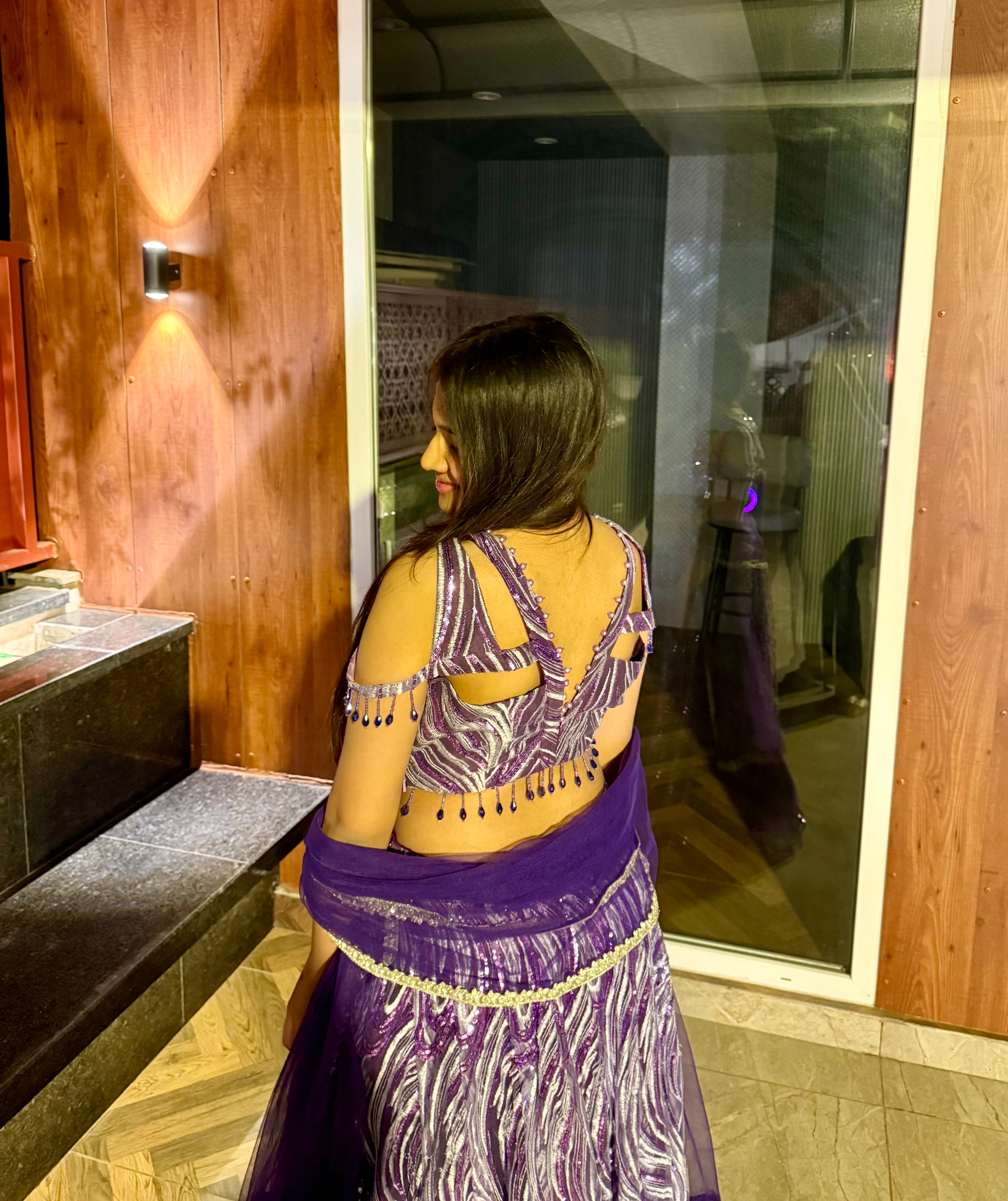 AMETHYST SEQUIN LEHENGA SET